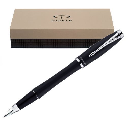 Ручка перьевая Parker "Urban F200 Muted Black CT", черная / Ручки премиум-класса oe.kz Ручка перьевая Parker "Urban F200 Muted Black CT", черная / Ручки премиум-класса