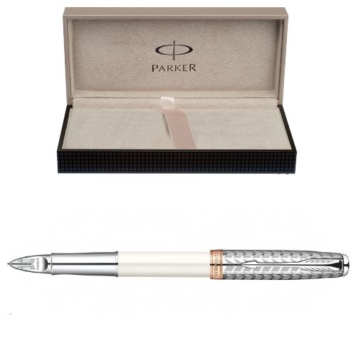 Ручка перьевая Parker "Premium Metal and Pearl", черная / Ручки премиум-класса