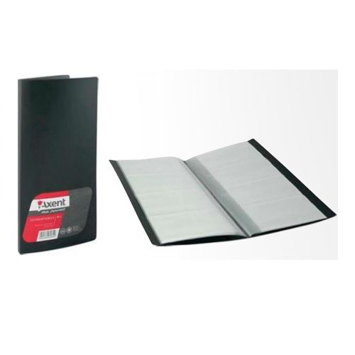 Визитница 4-х рядная Axent на 96 визиток, 250*110 мм, пластиковая, черная / Визитницы настольные oe.kz Визитница 4-х рядная Axent на 96 визиток, 250*110 мм, пластиковая, черная / Визитницы настольные