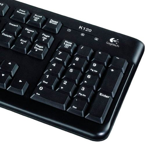 Клавиатура проводная Logitech K120 USB EN/RU, черная / Клавиатуры проводные №2