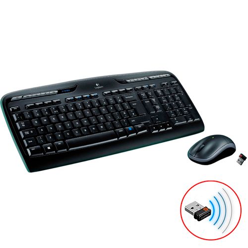 Беспроводной набор Logitech MK330, клавитура и мышь, 2AAA/1AA, черный / Комплекты клавиатура+мышь