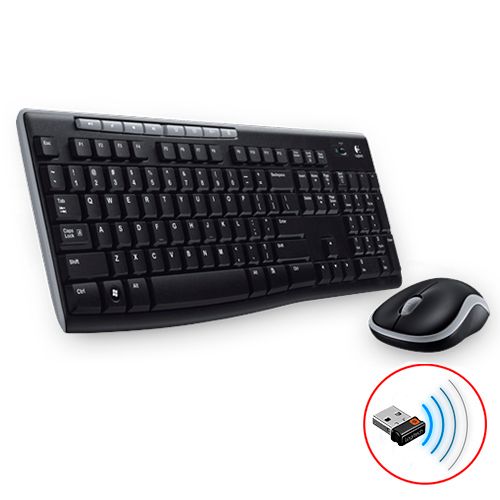 Беспроводной набор Logitech MK270, клавиатура и мышь, 2AAA/1AA, черный / Комплекты клавиатура+мышь oe.kz Беспроводной набор Logitech MK270, клавиатура и мышь, 2AAA/1AA, черный / Комплекты клавиатура+мышь