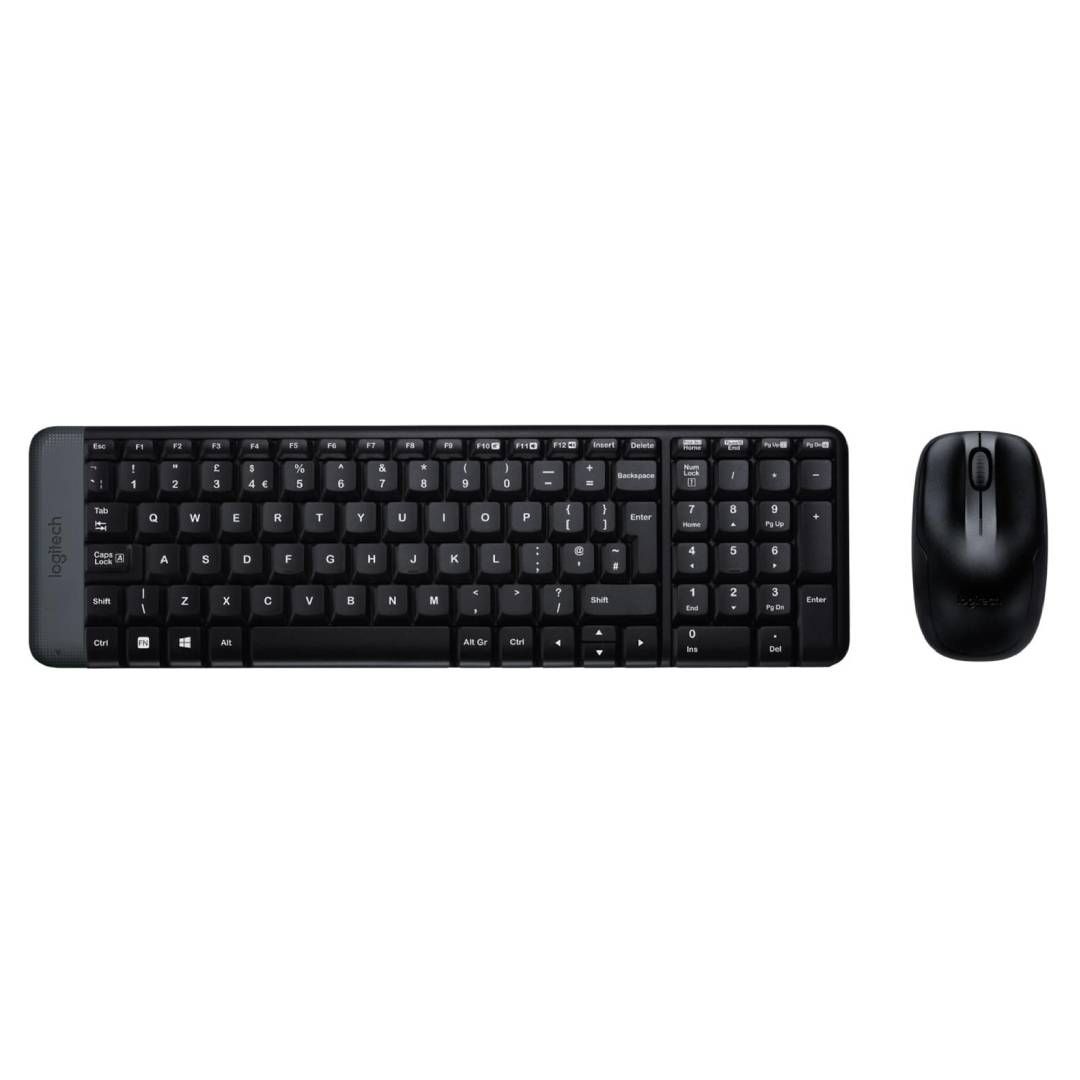 Беспроводной набор Logitech MK220, клавиатура и оптическая мышь, ENG, USB, черный / Комплекты клавиатура+мышь oe.kz Беспроводной набор Logitech MK220, клавиатура и оптическая мышь, ENG, USB, черный / Комплекты клавиатура+мышь