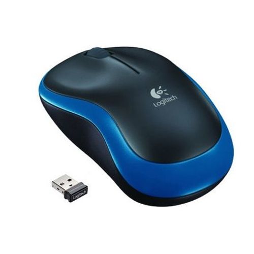 Мышь беспроводная Logitech М185, USB, 3 кнопки, 1000 dpi, оптическая, черно-синяя / Мыши беспроводные №2