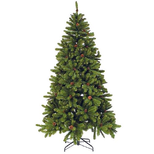 Елка искусственная Triumph tree Empress, с шишками, 415 веток, диаметр 99 см, 1,55 м, белая