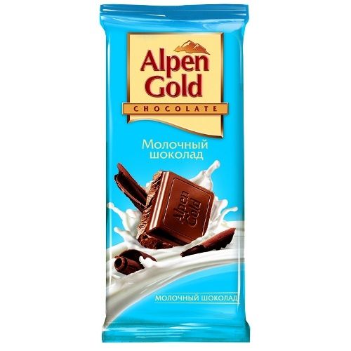 Шоколад Alpen Gold "Молочный шоколад", 90 гр  / Шоколад
