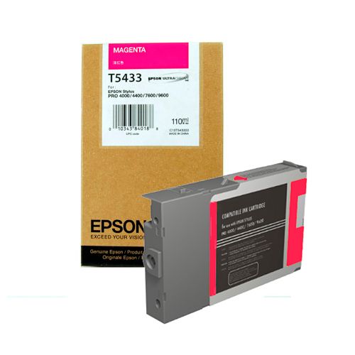 Картридж оригинальный Epson T5433 for Stylus Pro 4000\4400\7600\9600, пурпурный / null