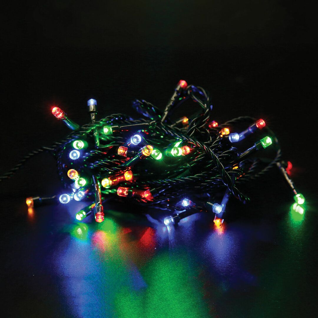 Жарықдиодты гирлянда Золотая сказка "Стандарт", жалпы ұзындығы 5 м, 50 диод, әртүрлі түсті / Электрлік гирляндалар №3 oe.kz Жарықдиодты гирлянда Золотая сказка "Стандарт", жалпы ұзындығы 5 м, 50 диод, әртүрлі түсті / Электрлік гирляндалар №3