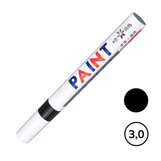 Бояу маркері Paint Sipa (металл, ағаш, шыны, пластик), қара, баға бір дана үшін / Бояу маркерлер