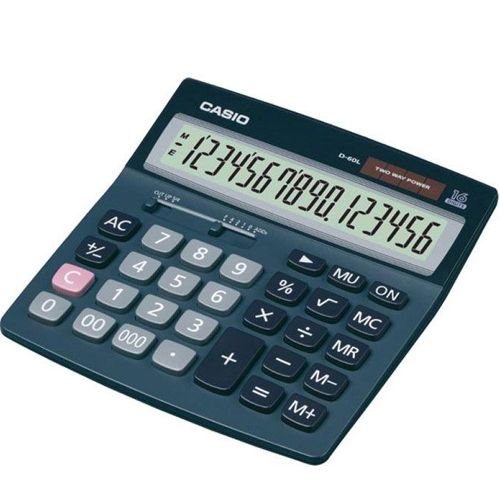 Калькулятор настольный Casio D-60L-S-GH, 16 разрядов, 159*156*32 мм / Калькуляторы настольные №2