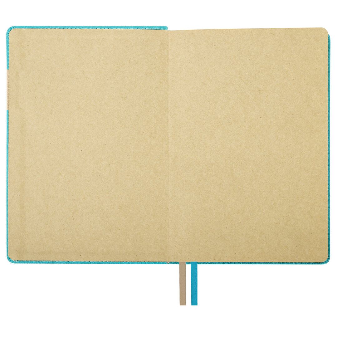 Ежедневник недатированный Brauberg "Aim", A5, 136 л., кожзам, бирюзовый / Ежедневники недатированные №12