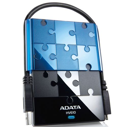 Внешний HDD, Adata AHV610-500GU3-CBKBL, 2,5'' 500GB, "HV610" USB 3.0 (Blue) / Внешние жесткие диски №2