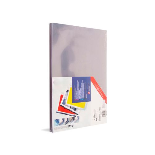 Обложки для переплета пластиковые Bindermax, А3, 200 мкм, тонированные, 100 шт. в пачке / Пластиковые обложки