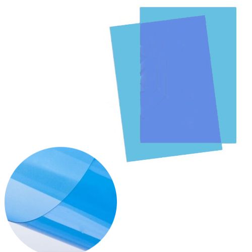 Обложки для переплета пластиковые, А4, 200 мкм, полупрозрачные голубые, 100 шт. / Пластиковые обложки oe.kz Обложки для переплета пластиковые, А4, 200 мкм, полупрозрачные голубые, 100 шт. / Пластиковые обложки