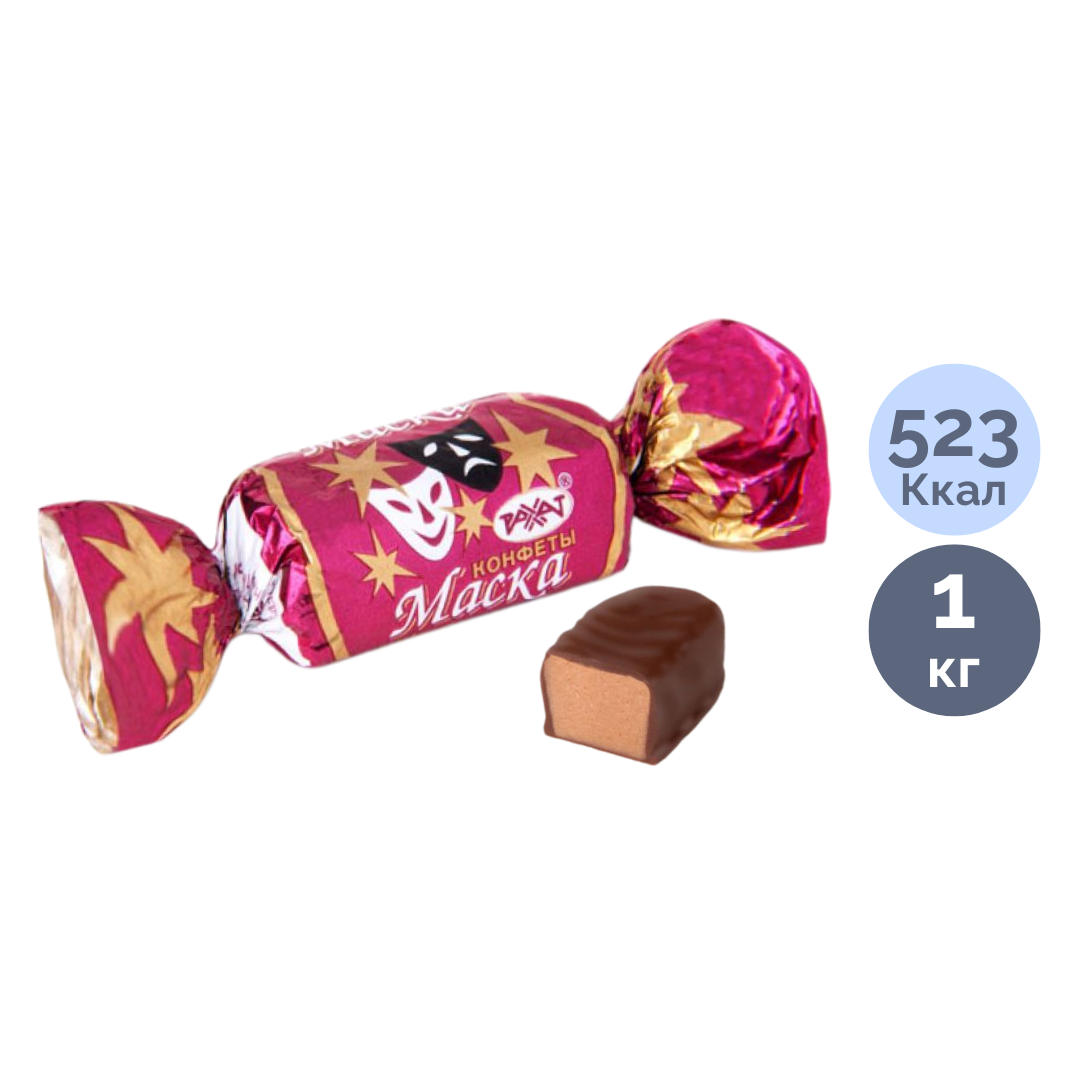 Конфеты глазированные Рахат "Маска", 1 кг / Конфеты