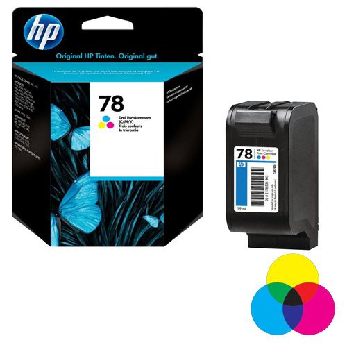 Картридж оригинальный HP C6578D, №78 для DeskJet 920/940/1220c/3820/PSC 750/950, цветной / null