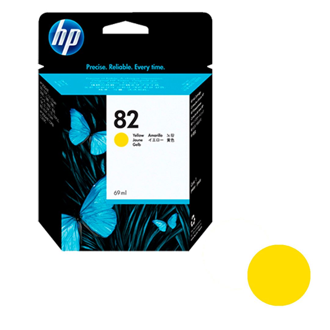 Картридж оригинальный HP C4913A №82 для HP DesignJet 500/500ps/800/800ps, желтый / null