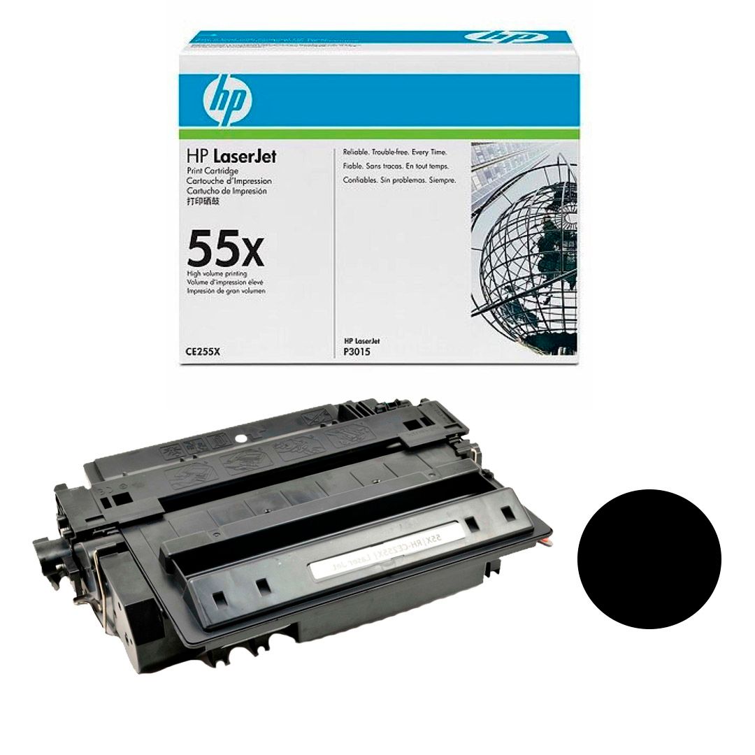 Картридж оригинальный HP CE255X для LJ P3015/P3011, черный / Картриджи  черные