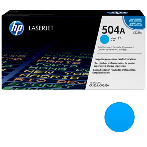 Картридж оригинальный HP CE251A для Color LJ CM3530/CM3530fs/CP3525dn/CP3525n/CP3525x, голубой / null