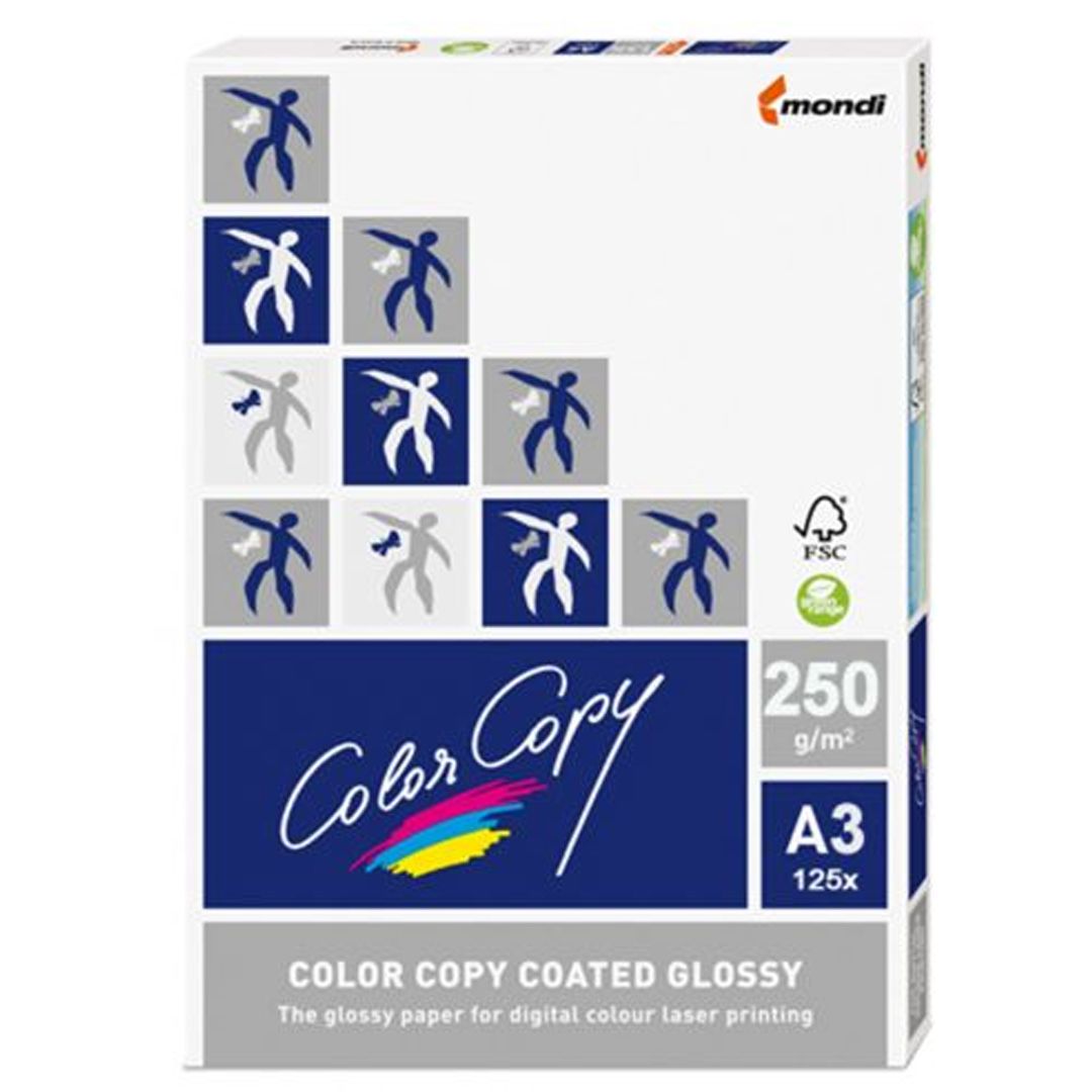 Бумага Color Copy Glossy, A3, 250 гр/м2, 125 листов в пачке, глянцевая / Бумага офисная премиум класса №2