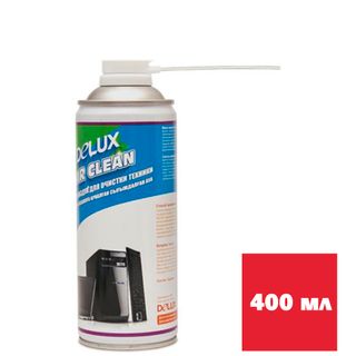 Баллон со сжатым воздухом Delux Air Clean, 400 мл / Баллоны со сжатым воздухом