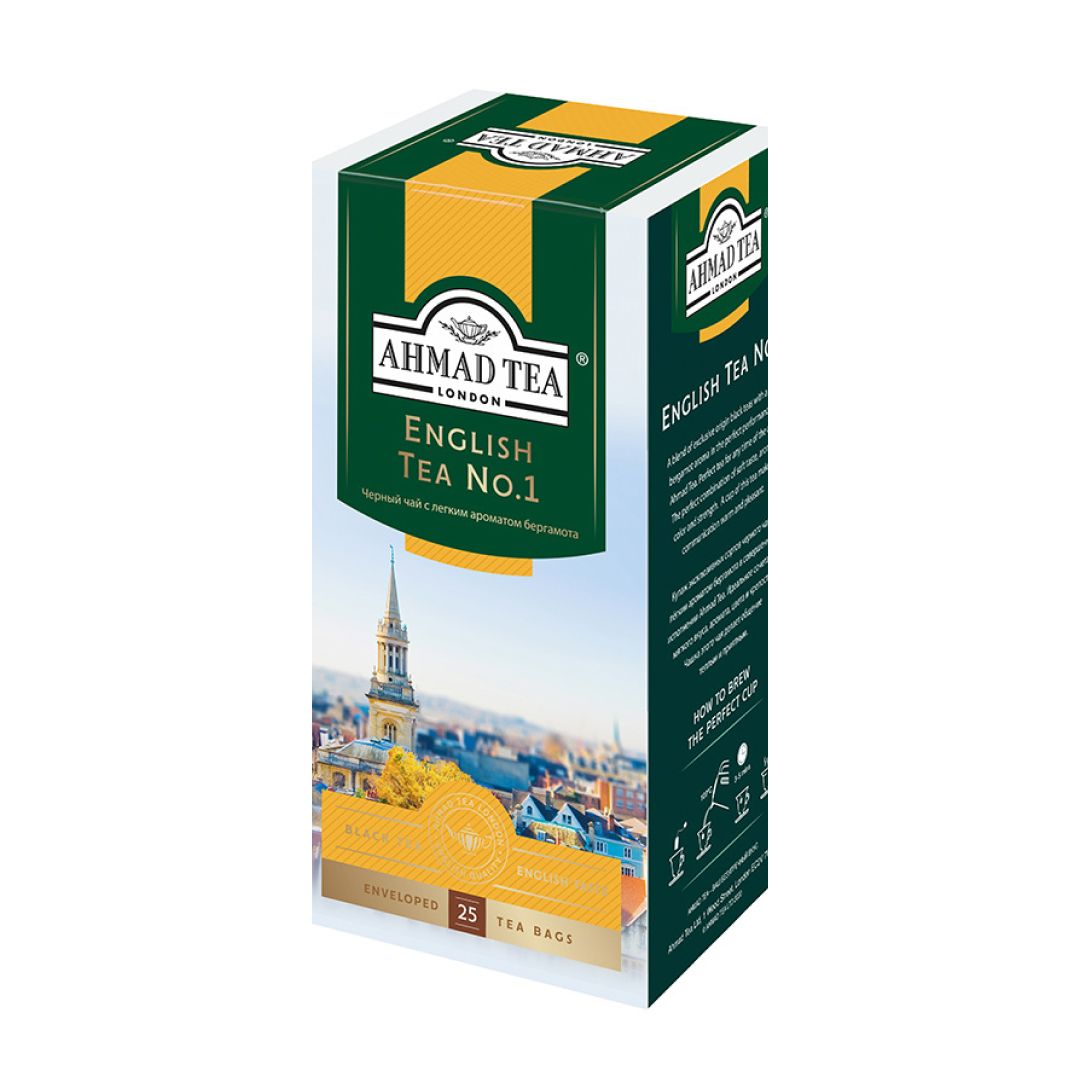 Чай Ahmad English tea №1, черный, 25 пакетиков / Чай пакетированный