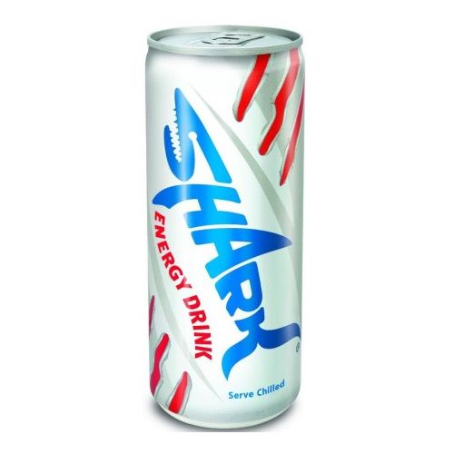 Напиток энергетический Shark, 250 мл, жестянная банка / Напитки и энергетики