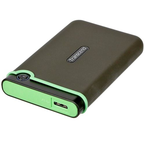 Жесткий диск 1 TB, Transcend ''StoreJet 25M3'', USB 3.0, HDD, черный-зеленый