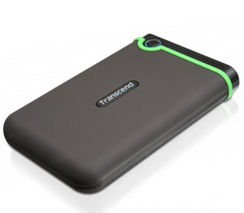 Жесткий диск 1 TB, Transcend ''StoreJet 25M3'', USB 3.0, HDD, черный-зеленый