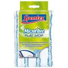 Запаска для швабры из микрофибры Spontex с усиленными полосками, внут. размер 42*9,5 см, бело-синяя