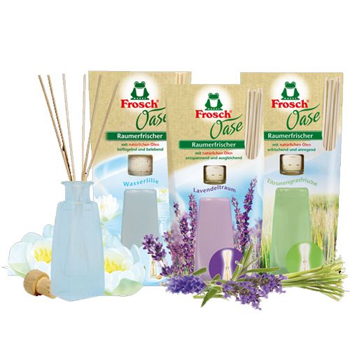 Освежитель воздуха Frosch "Лимонная трава", 90 мл / Освежители воздуха №2