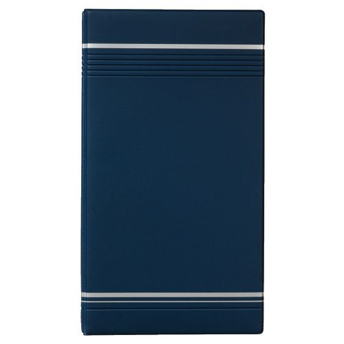 Визитница 4-х рядная Durable "VISIFIX" на 200 визиток, 255*145 мм, синяя, на 4-х кольцах  / Визитницы настольные №2