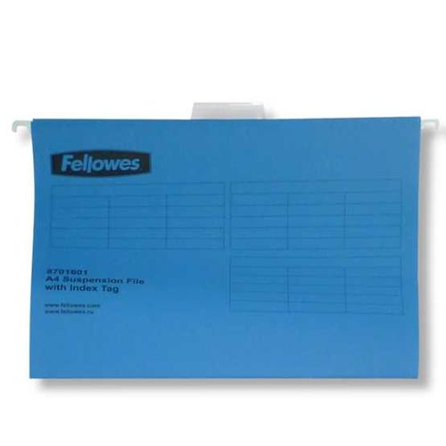 Папка подвесная Fellowes, А4+ формат, синие / Папки подвесные
