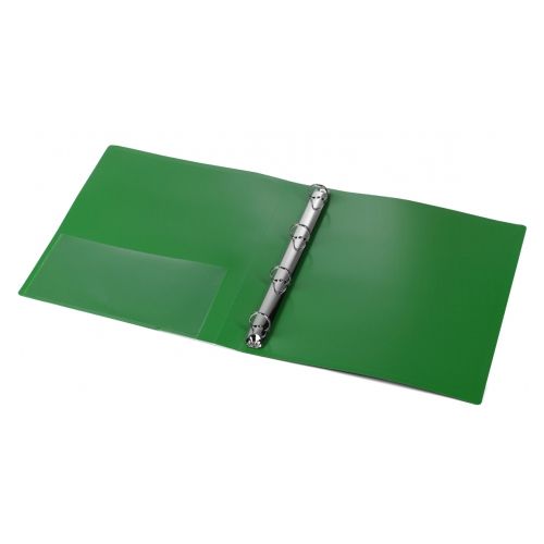 Папка Berlingo, А4 формат, на 4 кольцах, корешок 40 мм, зеленая / Папки на кольцах №2