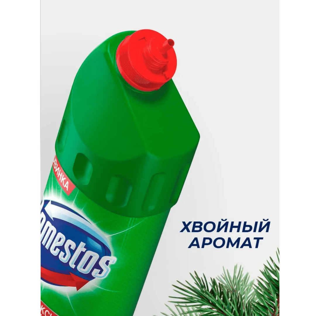 Сантехниканы тазартқыш сұйықтық Domestos "Емен балғындығы", 1000 мл / Дәретхана және жуынатын бөлме құралдары №6