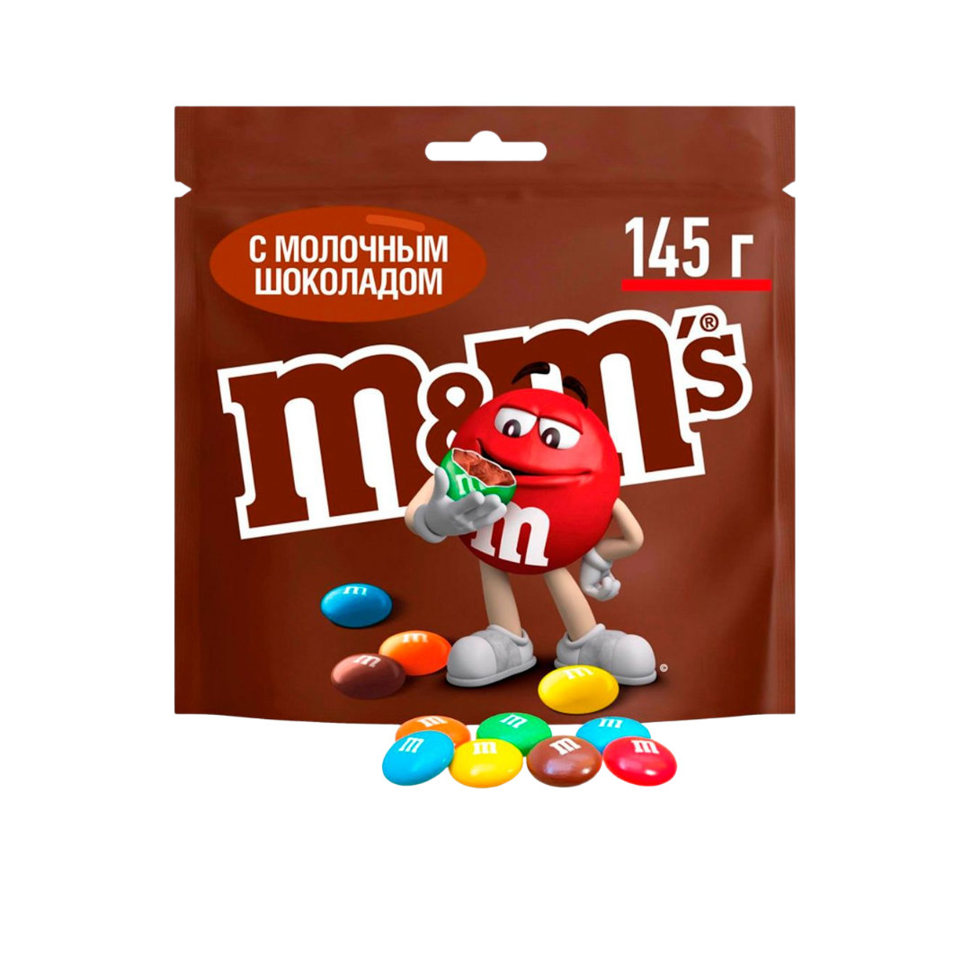Драже M&M's, сүтті шоколадпен, 145 гр / Кәмпиттер oe.kz Драже M&M's, сүтті шоколадпен, 145 гр / Кәмпиттер