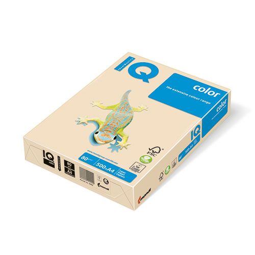 Бумага IQ Color, А4, 80 г/м2, 500 листов, темно-кремовый / Бумага цветная