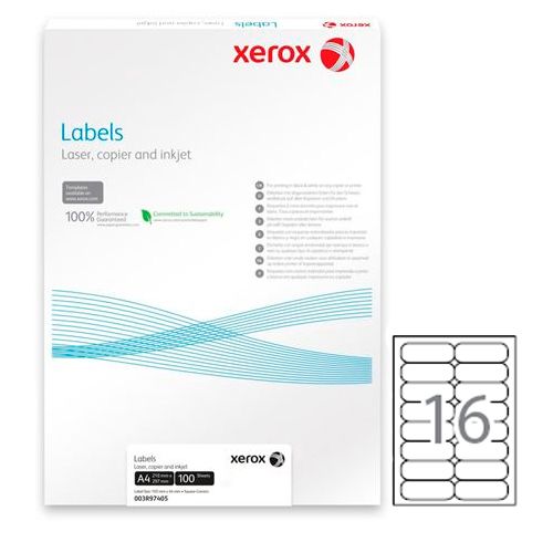 Жапсырмалар Xerox, A4 пішіні, өлшемі 105*35 мм / Өзі желімделетін әмбебап затбелгілер