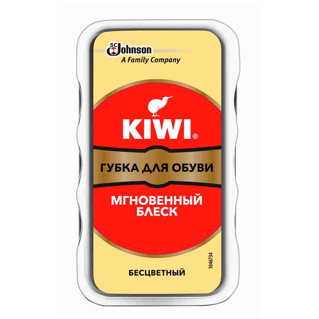 Экспресс губка Kiwi бесцветная, без дозатора  / Средства по уходу за обувью
