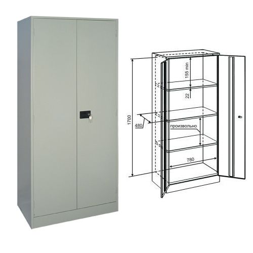 Шкаф металлический Senator Шам-11, 1860*850*500 мм / Архивные шкафы
