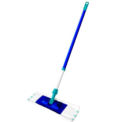 Швабра York Smart Mop, рукоятка телескопическая - 130 см, насадка - 40 см, без запаски, синий / Швабры и комплекты