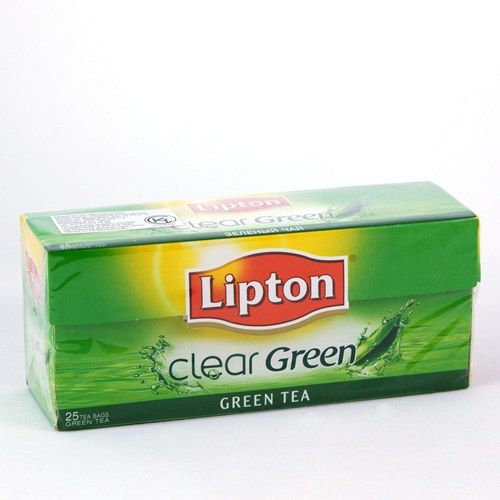 Чай Lipton "Clear Green", зеленый, 25 пакетиков по 1,5 г, с ярлычками / Чай пакетированный