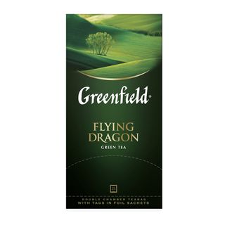Чай Greenfield Flying Dragon, зеленый, 25 пакетиков / Чай пакетированный
