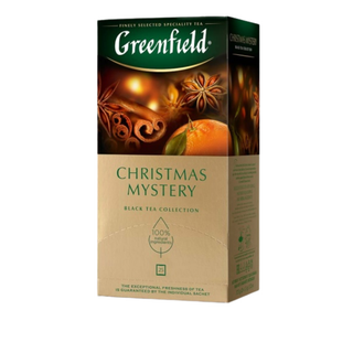 Шай Greenfield Christmas Mystery, қара шай, 25 қалташа / Қалташалардағы шай oe.kz Шай Greenfield Christmas Mystery, қара шай, 25 қалташа / Қалташалардағы шай