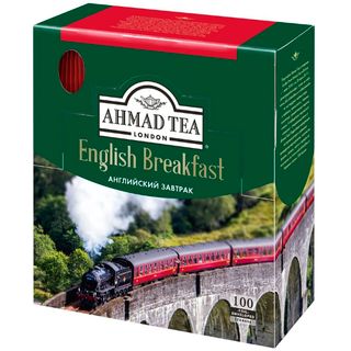 Чай Ahmad English Breakfast, черный, 100 пакетиков / Чай пакетированный