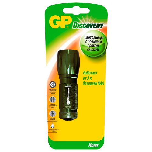 Фонарь светодиодный GP Discovery Home Range LED LHE 203, тип эленментов питания 3хAAA / Фонари