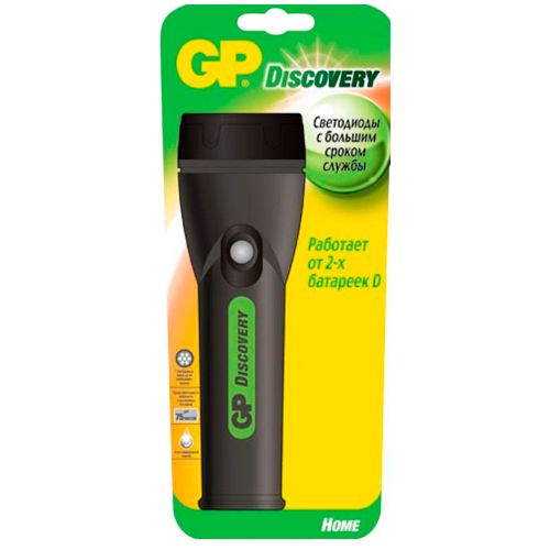 Фонарь светодиодный GP Discovery Home Range LED LHE 402, тип эленментов питания 2xD / Фонари