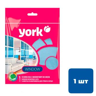 Салфетка универсальная из микрофибры York, размер 30*30 см / Салфетки хозяйственные