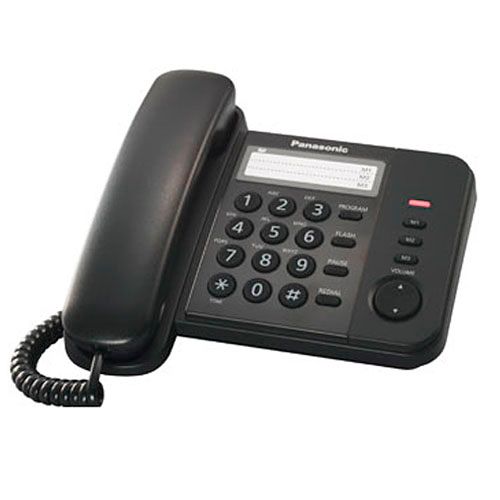 Телефон проводной Panasonic "KX-TS2352RUB", черный / Телефоны проводные oe.kz Телефон проводной Panasonic "KX-TS2352RUB", черный / Телефоны проводные