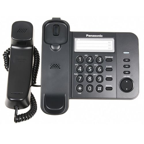 Телефон проводной Panasonic "KX-TS2352RUB", черный / Телефоны проводные №6 oe.kz Телефон проводной Panasonic "KX-TS2352RUB", черный / Телефоны проводные №6